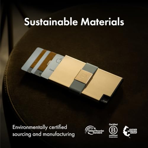 Aluminum Cardholder Wallet for Men (Gold)