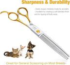 Dog Grooming Thinning Scissors (Gold / 7)