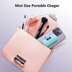 2 Pack] Mini Portable Charger 5000mAh Power Bank (Green+Light Pink)