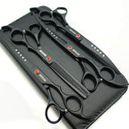 7.0in Professional Pet Grooming Scissors set (Matt Black)
