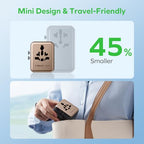 Mini 35W Universal Travel Adapter 7 (35W / Gold)