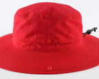 Summer Sun Hat for Men Women UV Protection Safari Hat for Fishing Hiking Outdoor Cowboy Bucket Hat UPF 50+ Red (Large / Red)