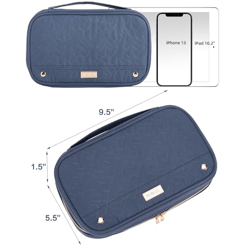Travel Jewelry Case Organizer (Aegean-Blue / Medium)