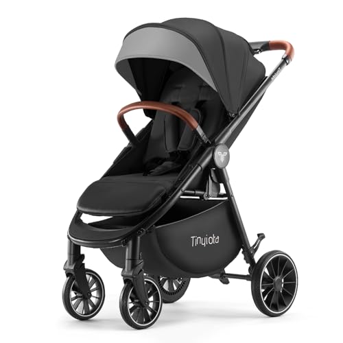 Baby Stroller with UPF 50+ Canopy (Black)