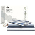 100% Egyptian Cotton Queen Size Sheets Set (Queen / 20 - Variegated Blue)
