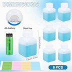 1oz Leak Proof Plastic Bottles with Caps (Translucent / 1oz)