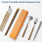 Wider Aluminum Toothbrush Travel Case (Orange / 1 Pack (Large))
