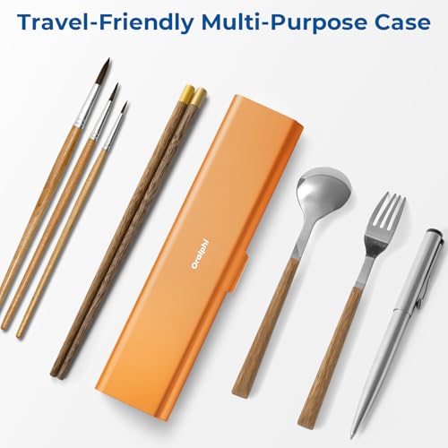 Wider Aluminum Toothbrush Travel Case (Orange / 1 Pack (Large))