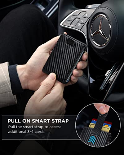 RFID Blocking Slim Bifold Genuine Leather Minimalist Front Pocket Wallets for Men with Money Clip Thin Mens (Modern Black 1.0)