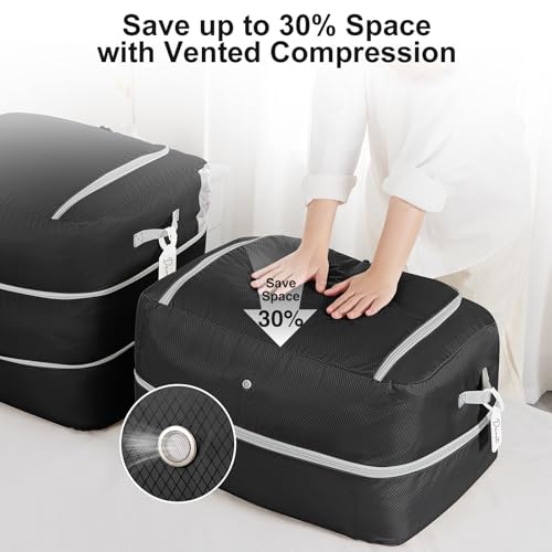 Comforter Storage Bag (Black / 110L (2-Layer Compression))