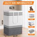 3 Pack Large Laundry Baskets (3 x 75L)