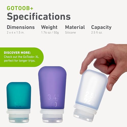 GoToob+ 3 Pack (2.5 Ounces / Mint/Aqua/Teal)