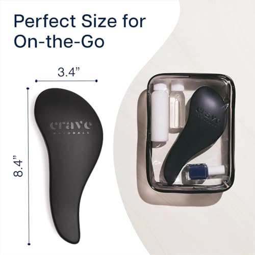 Biggie Glide Thru Hair Brush (1 Pack (Large) / Black)