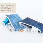 Roamio Reusable Snack Bags (C3 Denim On Denim-Sm)