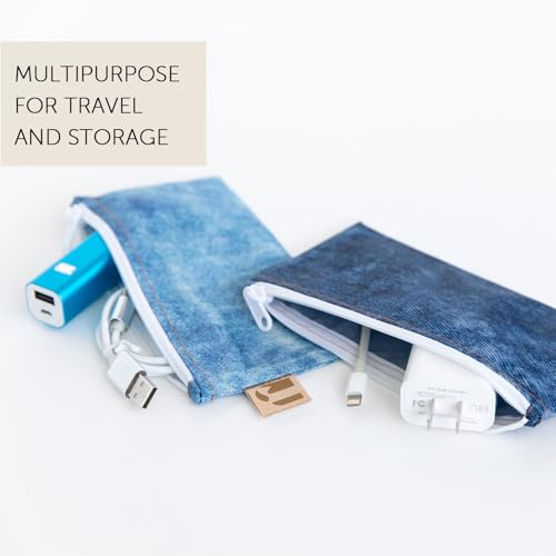 Roamio Reusable Snack Bags (C3 Denim On Denim-Sm)
