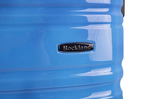 Melbourne Hardside 2 Piece Expandable Spinner Wheel Luggage Set (Two Tone Blue / 2 Piece (20"/28"))