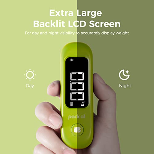 Digital Luggage Scale for Travel (Apple Green)