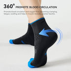 Ankle Compression Running Athletic Socks for Men Women (Small-Medium / Black Mixed (5 Pairs))