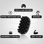 Rubber Curling Brush for Afro Hair (Large)