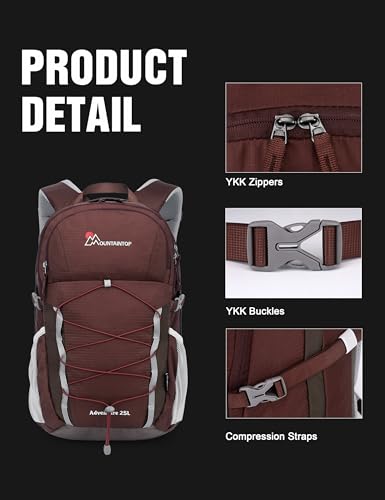 25L Hiking Backpack (Maroon / 25L)