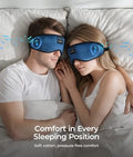 Sleep Headphones Bluetooth 5.4 Sleep Eye Mask with HD Speakers (Midnight Blue)