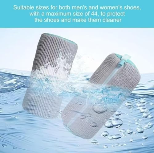 2Pcs Shoe Washing Machine Bag Laundry Shoe Bags for Washing Machine (Grey-2Pcs)