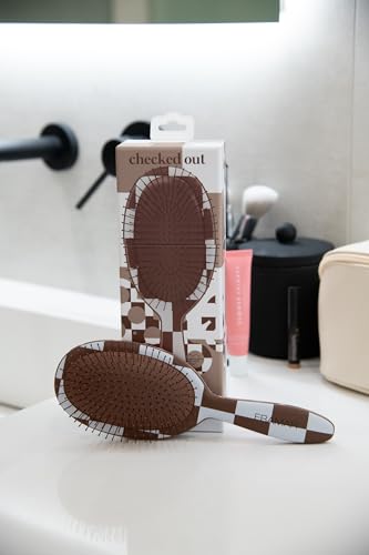 Hair Brush Detangler (Chocolate Checkered)