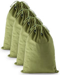 4 Pcs Shoe Bags for Travel (Sage Green / 17.3"x12.6")