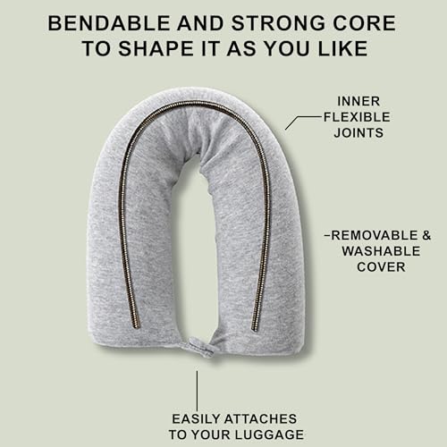 Twist Memory Foam Travel Pillow (Gray / Standard (26"))
