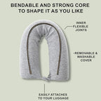 Twist Memory Foam Travel Pillow (Gray / Standard (26"))