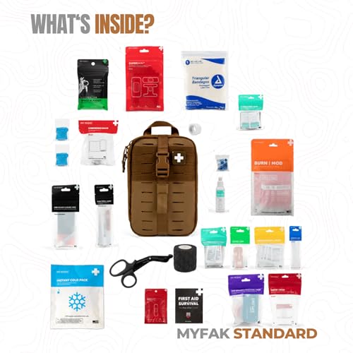 MyFAK Standard Tactical IFAK & AFAK First Aid Kit (Coyote / STANDARD)