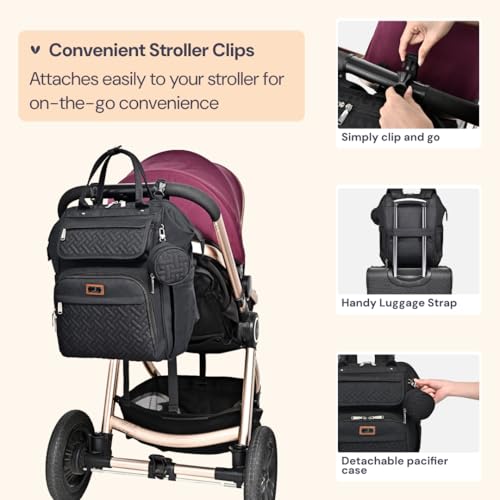 Diaper Bag Backpack (Black)