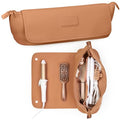 Hair Tools Travel Bag and Heat Resistant Mat 17" (Brown)