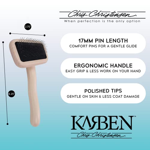 Karben I Slicker Brush for Dogs (Extra Small / Brown)
