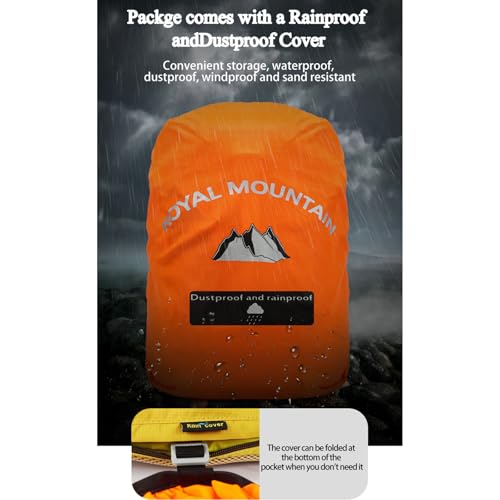 Hiking Backpack 30L Foldable Travel Daypack For Women Men (Yellow / 30L)