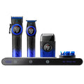 001/977/377 3-in-1 Barber Kit with Clipper Trimmer Foil Shaver, Blue (001 3 in 1 Blue)
