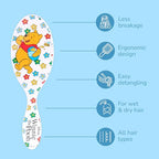 Disney Winnie The Pooh Original Detangler Hair Brush (Hunny Pooh / 1 Count (Pack of 1))