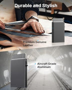 Mens Wallet Card Holder (Deep Grey)