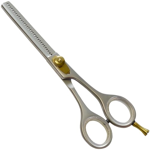 Professional Hair Cutting And Thinning Scissors (Silver / Flatline Precision Series)