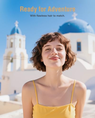 Travel Curling Iron Mini (Cornflower Blue - 390℉ for Fine/Damaged Hair Only)