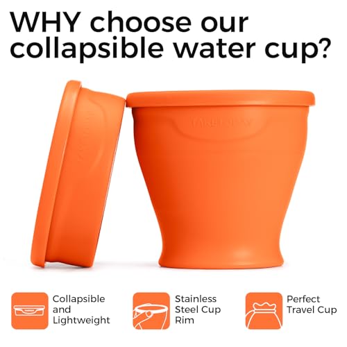 Collapsible Cup 8 oz (Orange)