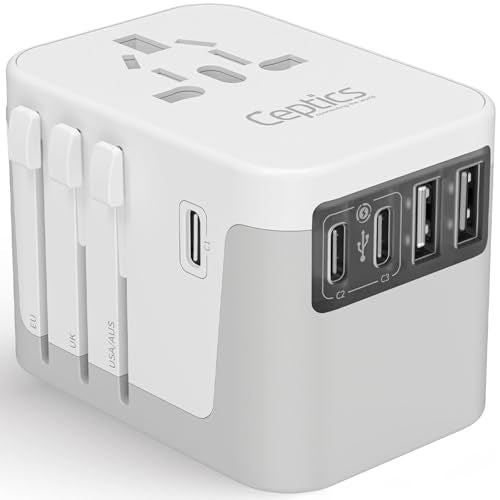 Universal Travel Adapter (Smoke White)
