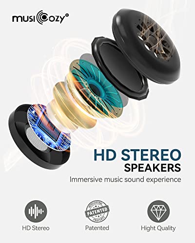 3D Sleep Headphones Bluetooth 5.4 Sleep Mask with HD Speakers (Indigo Blue)