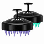 2 Pack Scalp Massager Hair Growth Scrubber for Dandruff Removal (Turquoise & Purple)