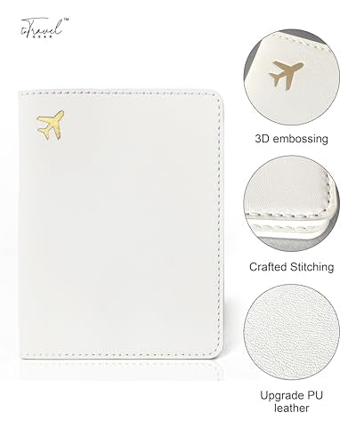 Passport Holder for Travel Essentials (Cream)