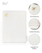 Passport Holder for Travel Essentials (Cream)