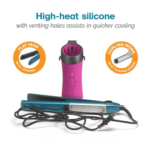 Silicone Cover for Flat Iron (Pink)