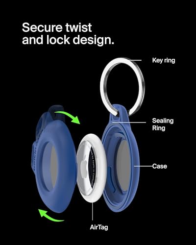 Waterproof Apple AirTag Holder Keychain