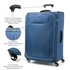 Maxlite 5 Softside Expandable Luggage with 4 Spinner Wheels (3-Piece Set (21/25/29) / Blue)