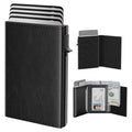 Mens Wallet Card Holder (Wax Oil Black)